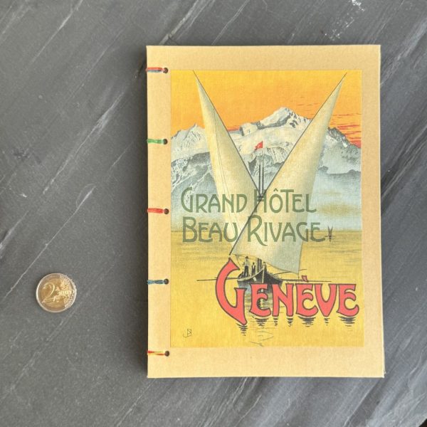 Notizbuch DIN A5 mit Motiv "Vintage Reiseposter Genève"