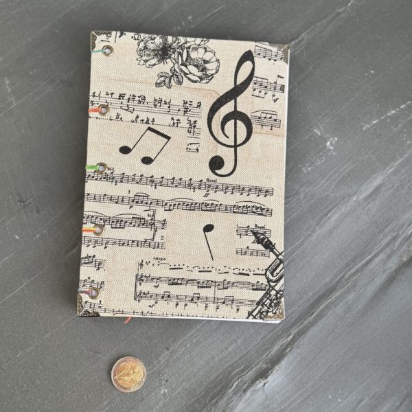 Notizbuch DIN A5 mit Motiv "Noten"