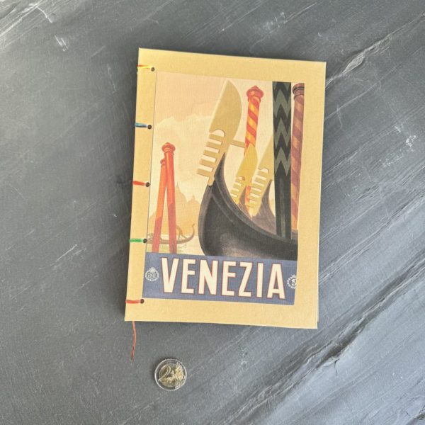 Notizbuch DIN A5 mit Motiv "Vintage Reiseposter Venezia"