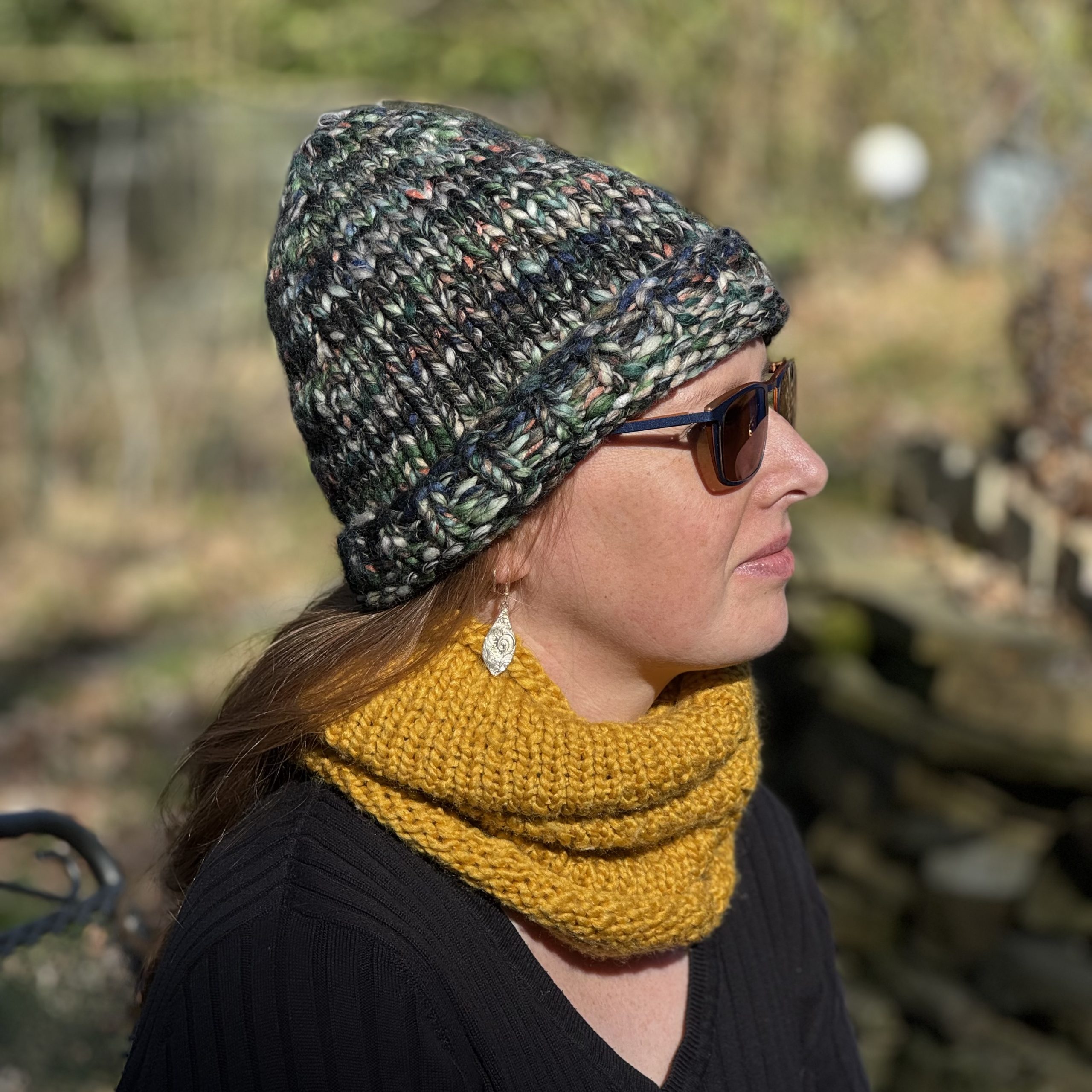 Wintermütze, handgestrickt