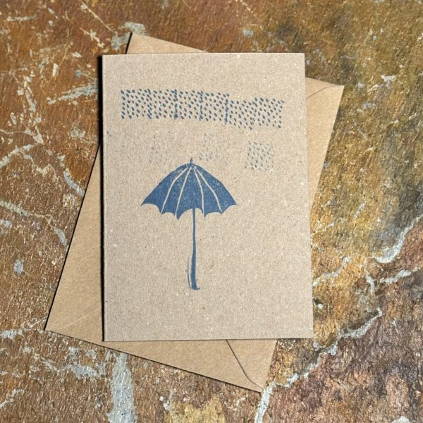 Grußkarte "Regenschirm"