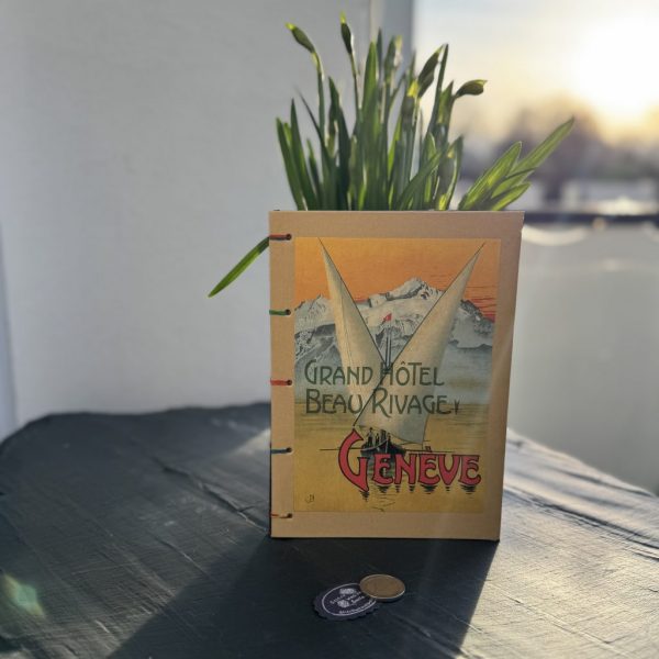 Notizbuch DIN A5 mit Motiv "Vintage Reiseposter Genève"