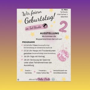 Flyer Tal Studio 2. Geburtstag Flyer Tal Studio 2. Geburtstag