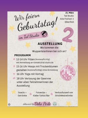 Flyer Tal Studio 2. Geburtstag Flyer Tal Studio 2. Geburtstag