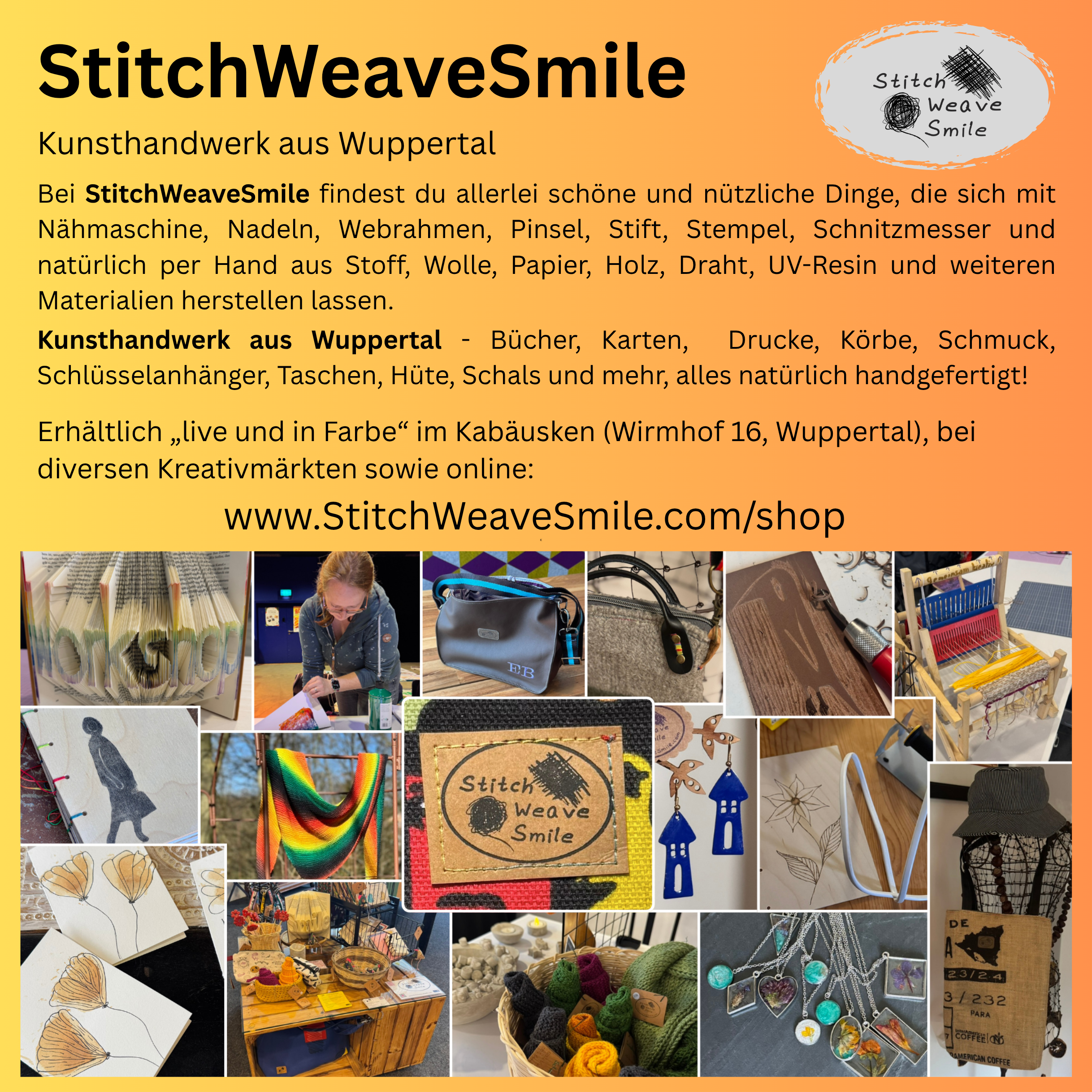 2026-04-13 Flyer Farbe StitchWeaveSmile 15x15
