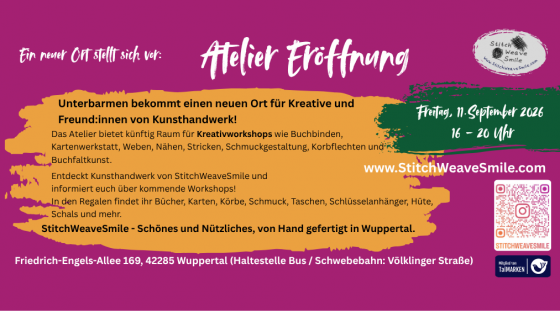 2026-08-22 Plakat Eröffnung Atelier StitchWeaveSmile (900 x 500 px)7