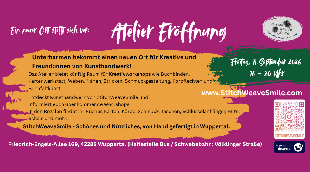 2026-08-22 Plakat Eröffnung Atelier StitchWeaveSmile (900 x 500 px)7